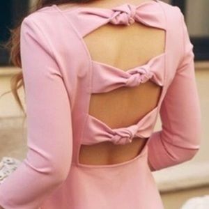 Zara Xs light pink A line mini dress